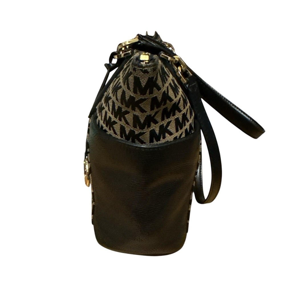 Michael Kors Black and Tan Tote Bag - Picture 4 of 6